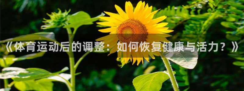 米兰体育官网下载平台注册要钱吗安全吗：《体育运动后的