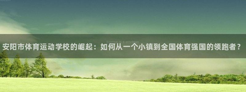 德国米兰体育官方正版app集团：安阳市体育运动学校的